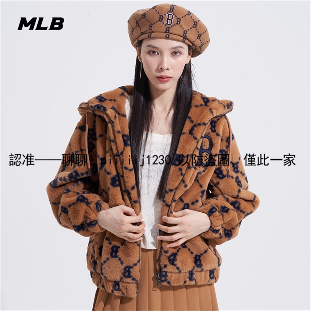 MLB 羊羔毛 羊羔絨 情侶 款 男 女 生 外套 NY 洋基 保暖 柔軟 中性 帥氣 夾克 秋冬 開衫 休閒 連帽