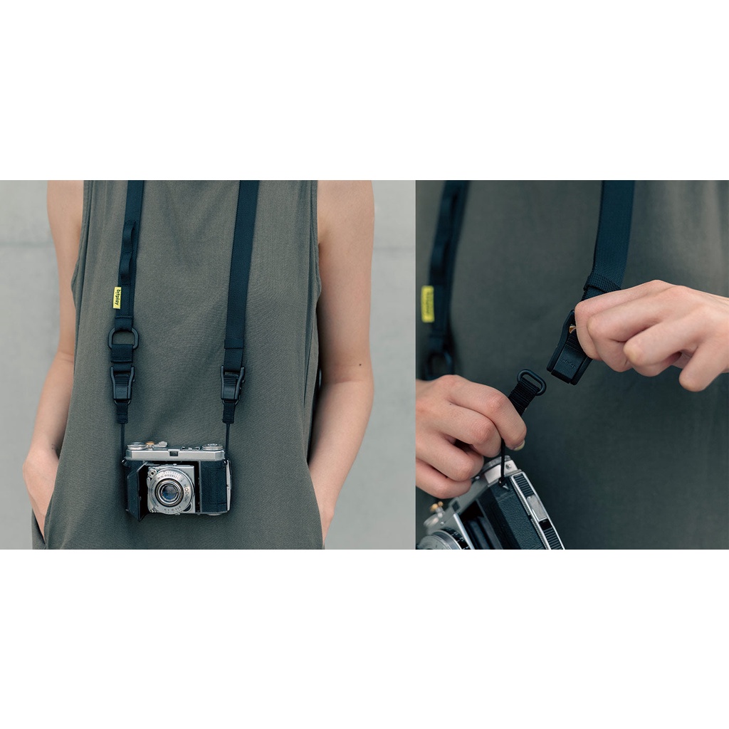 手機背帶 包款背帶 使用繩索扣後成為三點扣帶 BitPlay 多工機能背帶 iPhone 14 手機背帶 相機背帶 黑色