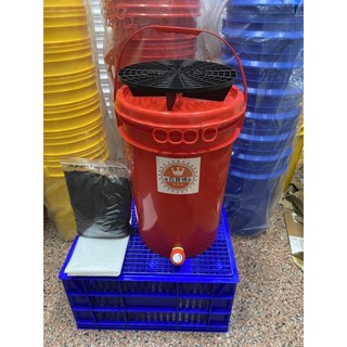 臺南百寶桶法拉利紅23公升全新廚餘堆肥桶套組出售 廚餘回收/堆肥發酵/密封/液體/原料/環保酵素桶/PP/顏色管理