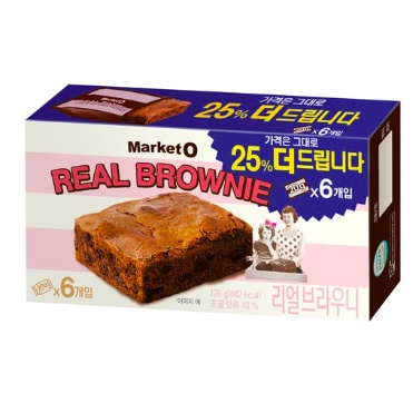現貨 韓國 Market O 加量版 布朗尼/巧克力布朗尼蛋糕 120g