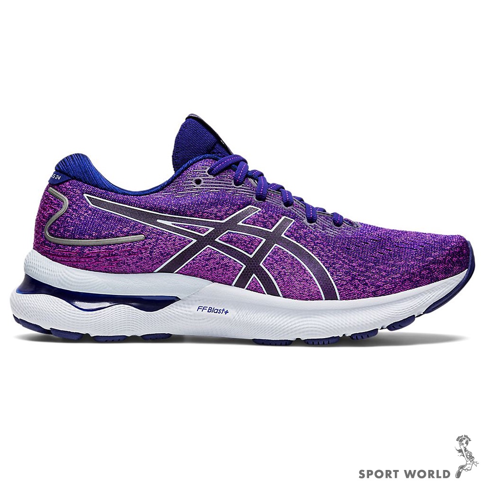 ASICS GEL-NIMBUS 24 女鞋 慢跑 訓練 回彈 紫 1012B201-500