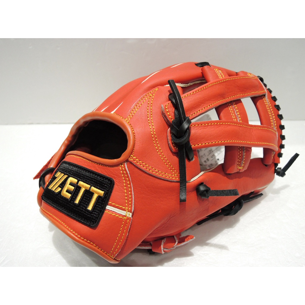 日本品牌 ZETT 812系列 入門款 棒壘球 野手手套 V字內野 紅(BPGT-81215)有反手