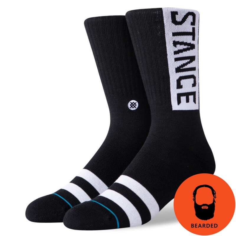 【 🇺🇸大鬍子美國襪子選品 】STANCE - OG CREW SOCKS經典品牌印花設計系列街頭休閒長襪