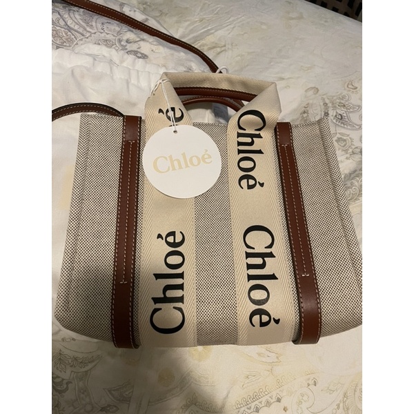Chloe Small Woody Tote Bag with Strap 托特包