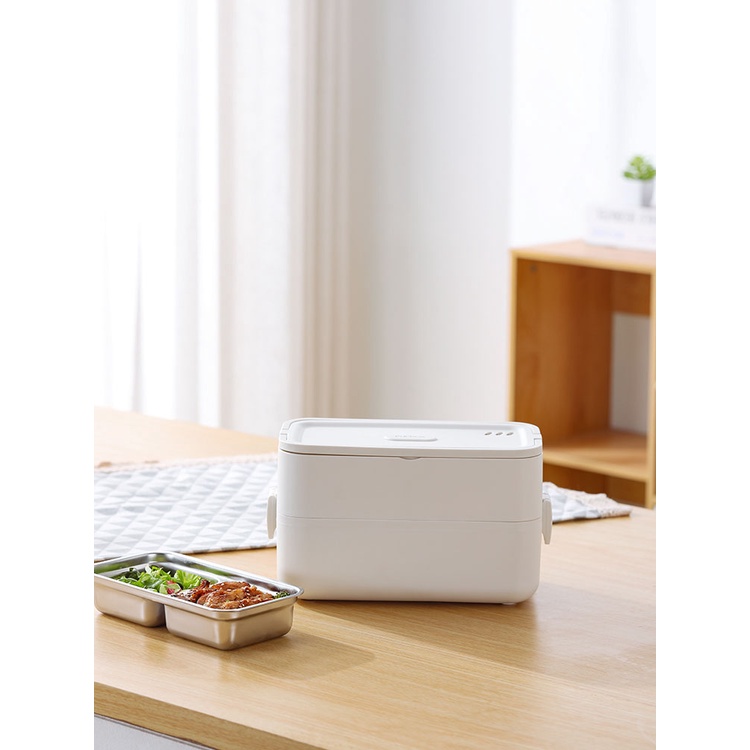 日本正品加熱飯盒可插電保溫飯盒自動加熱高檔上班族可擕式便當盒