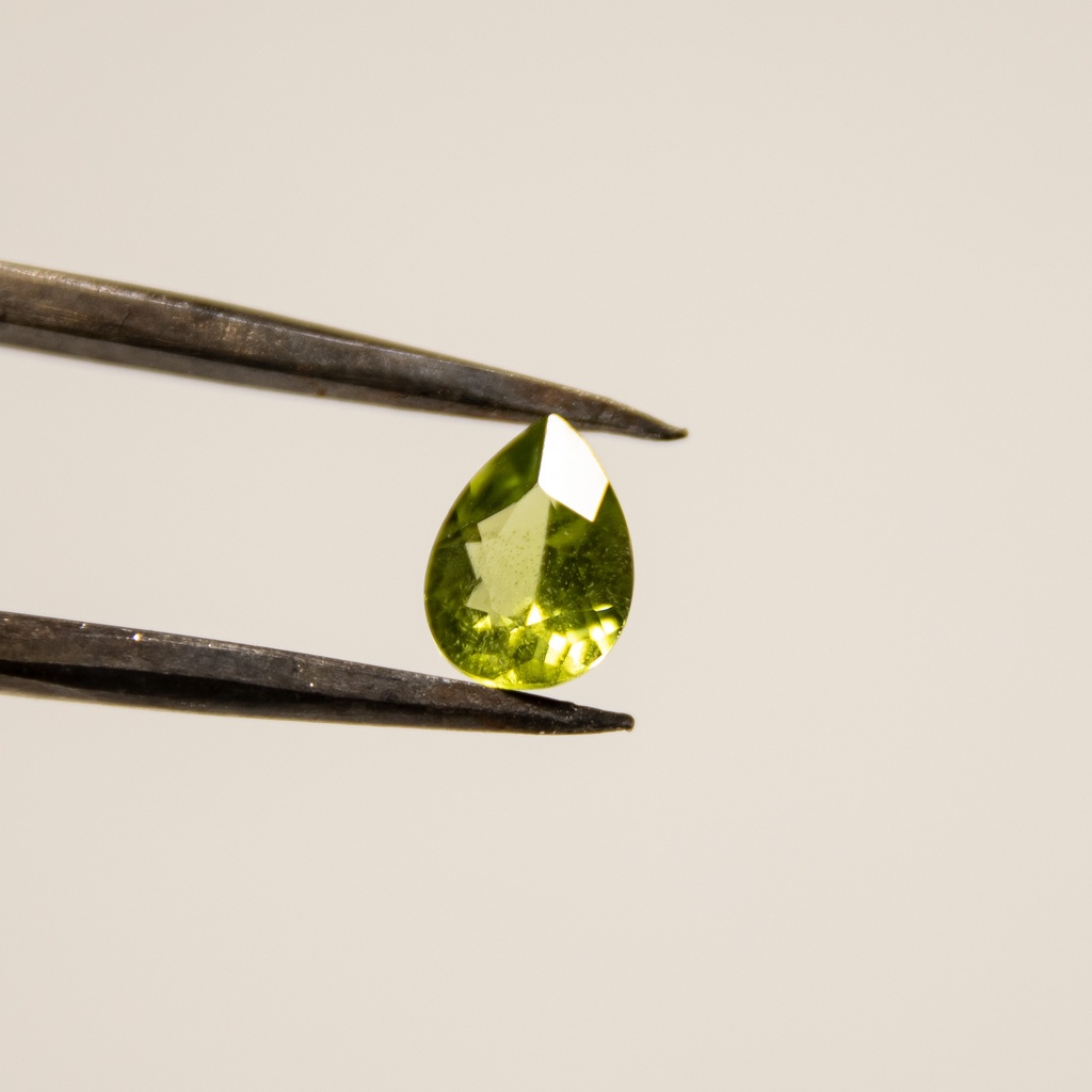 金工裸石 出清 嫩綠橄欖石 水滴型