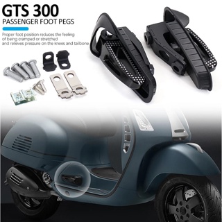 適用於 Vespa GTS 300 GTS300 2021 2022 腳踏板 後乘客腳踏板 黑色踏板 腳釘安裝