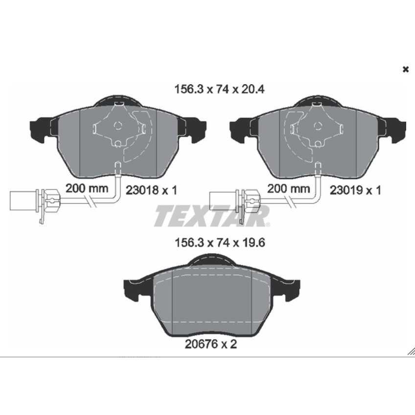 (VAG小賴汽車)德國Textar A4 B5 B6 B7 A6 C5 C6 前 煞車皮 來令片 全新