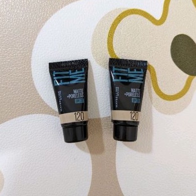 MAYBELLINE 媚比琳 FIT ME 反孔特霧粉底液 120 5ml 旅行組 媚比琳粉底液 試用品 小樣