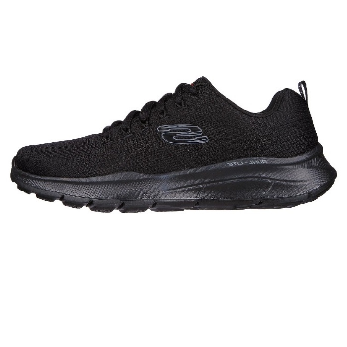 SKECHERS 男款寬楦慢跑鞋 休閒鞋EQUALIZER 5.0 輕量 緩震 記憶鞋墊 黑色232519BBK