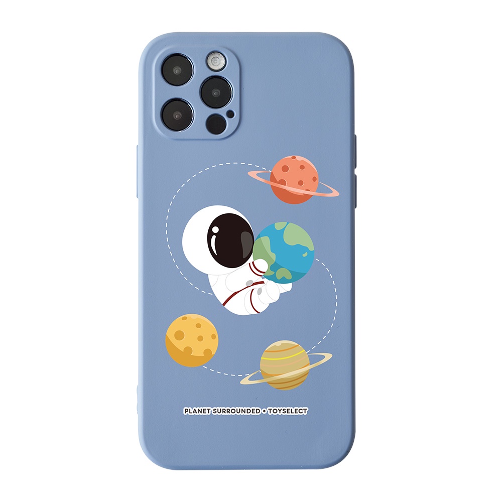 【TOYSELECT】小小太空人悠閒系列全包iPhone手機殼-星球環繞