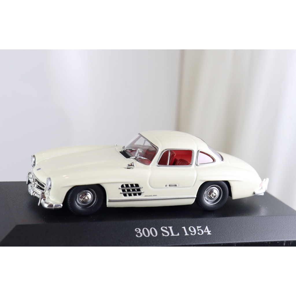 【DIY PLAZA】M-Benz 賓士 原廠 300 SL W198 1:43 模型 白色 紅內裝 正廠精品 限量版