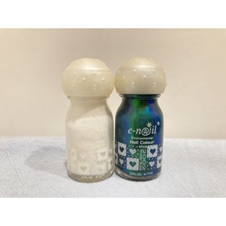 e-nail 無毒水性指甲油（純白、黑色）