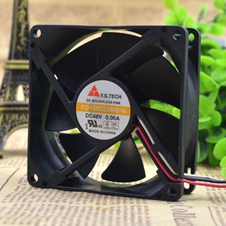YTH Y.STECH FD488025MB-N 48V 0.06A 8025 8CM 3線滾珠散熱風扇