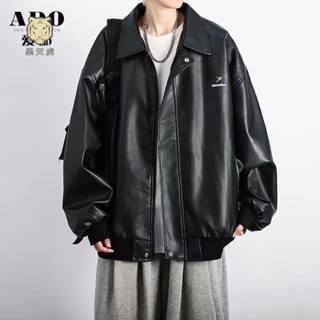 免運★限時下殺秋冬季韓版皮衣 寬鬆皮衣外套 保暖外套 高品質PU皮 復古皮夾克男 潮流痞帥機車服韓版寬松休閑男士外套