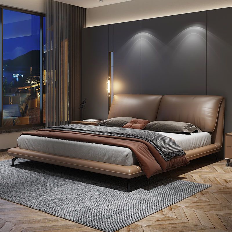 工廠直銷 意式名床意式極簡真皮床輕奢現代簡約主臥室baxter床大氣軟包雙人網紅皮床