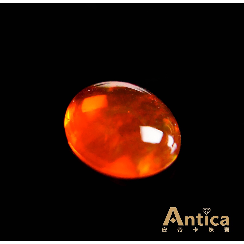 [ANTICA] 火蛋白 Opal 2.71克拉 橢圓 橘色 墨西哥 天然寶石 超高火光（經理推薦）安帝卡珠寶