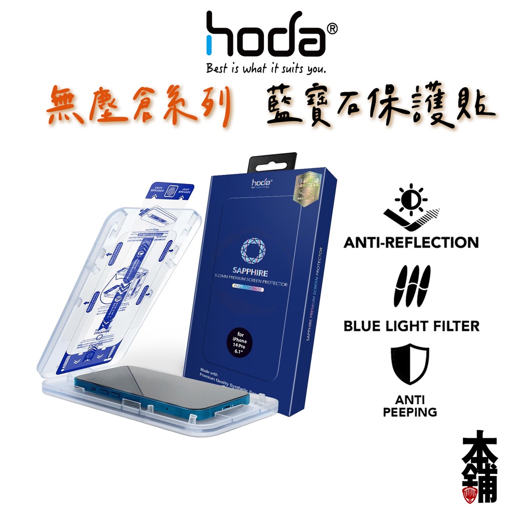 hoda iPhone 15 Pro Max Plus 14 13 12 藍寶石螢幕保護貼