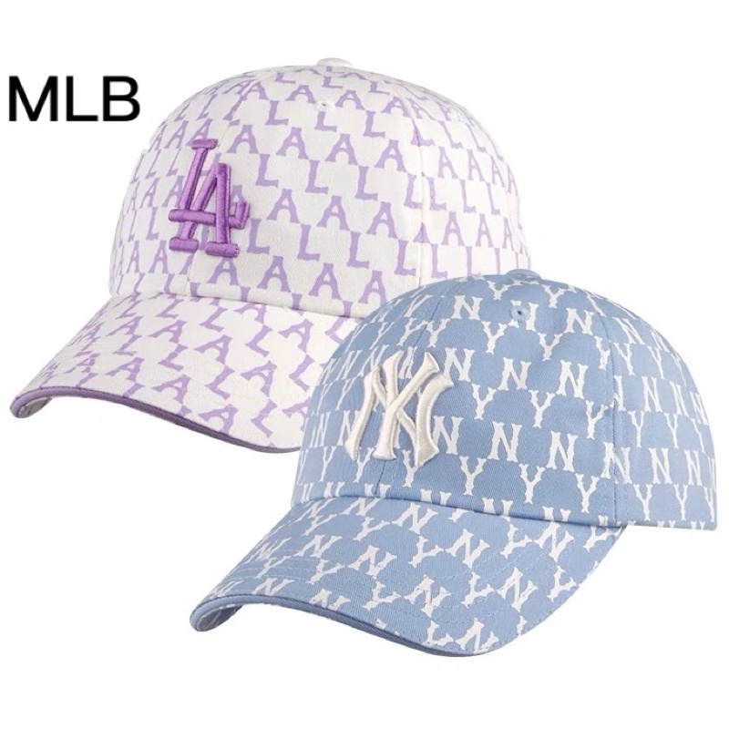 全新正品 MLB 兒童棒球帽 男童 女童 滿版老花軟帽 棒球帽 洋基