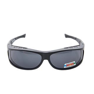 【Z-POLS】大視野無A柱設計頂級包覆式套鏡 抗UV400搭Polarized寶麗來偏光太陽眼鏡(舒適包覆款)