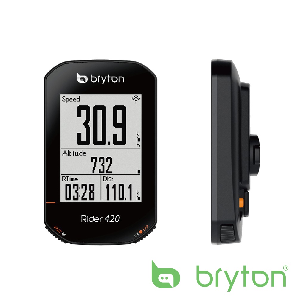 《Bryton》Rider420E/T GPS無線自行車記錄器(⭐️買再送bryton鋁合金延伷座⭐️)$