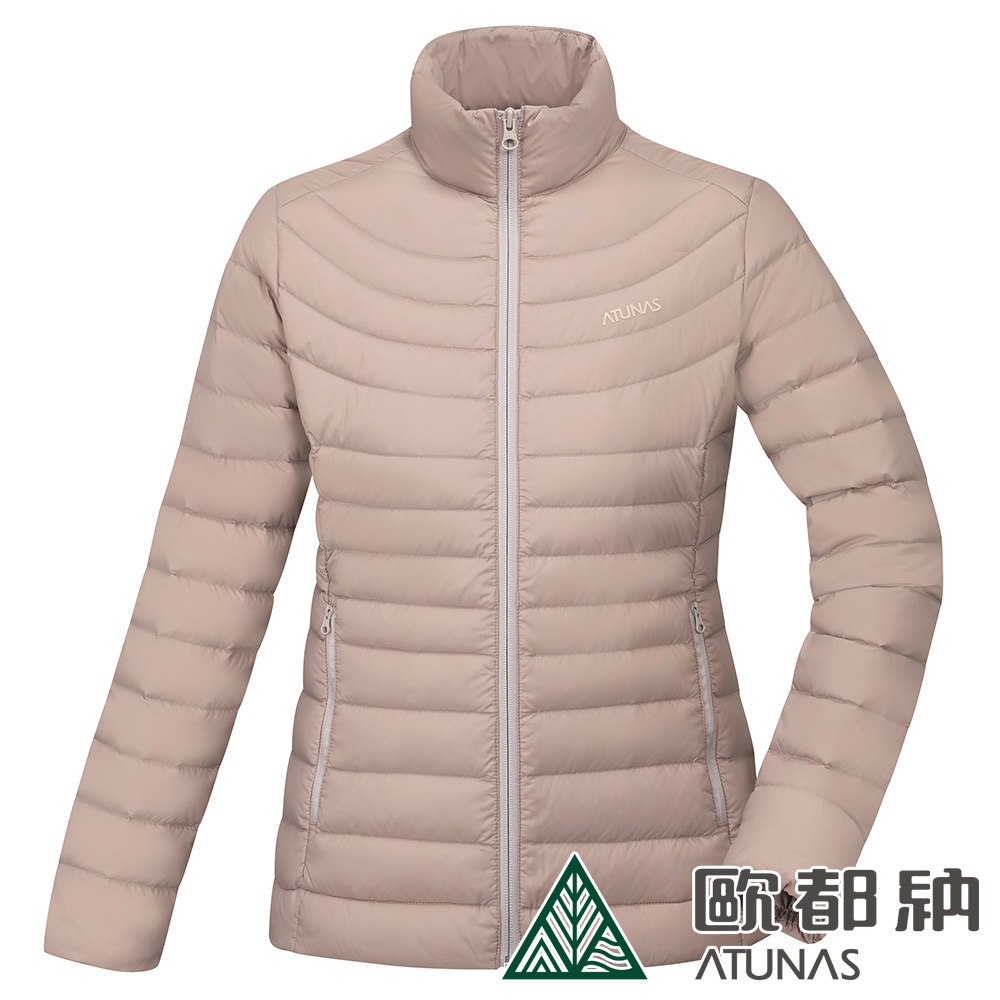 (登山屋)ATUNAS 歐都納女款KEEP WARM輕量防風保暖羽絨外套A1GA2235W奶茶