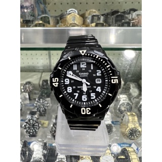 【金台鐘錶】CASIO 卡西歐 防水指針錶 運動膠帶錶-黑（女錶）LRW-200H-1B