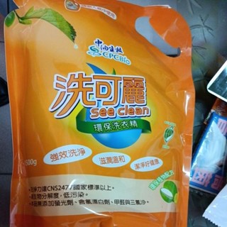 洗可麗環保洗衣精補充包1500g（目前剩黃色