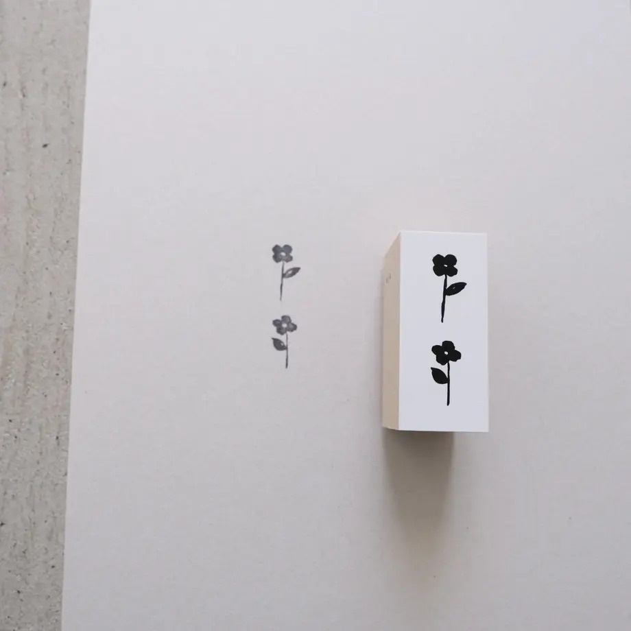 【莫莫日貨】Yohaku 原創系列 日本製 日本進口 木製橡皮印章 橡皮章 - 復古花朵 S043