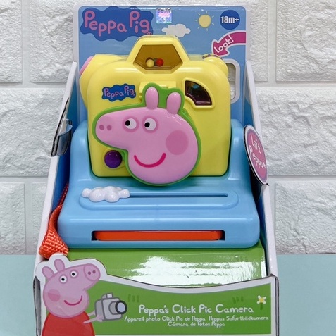 正版 Peppa Pig 粉紅豬小妹 玩具拍立得 佩佩豬可愛造型相機玩具 照相機聲光  PE47621