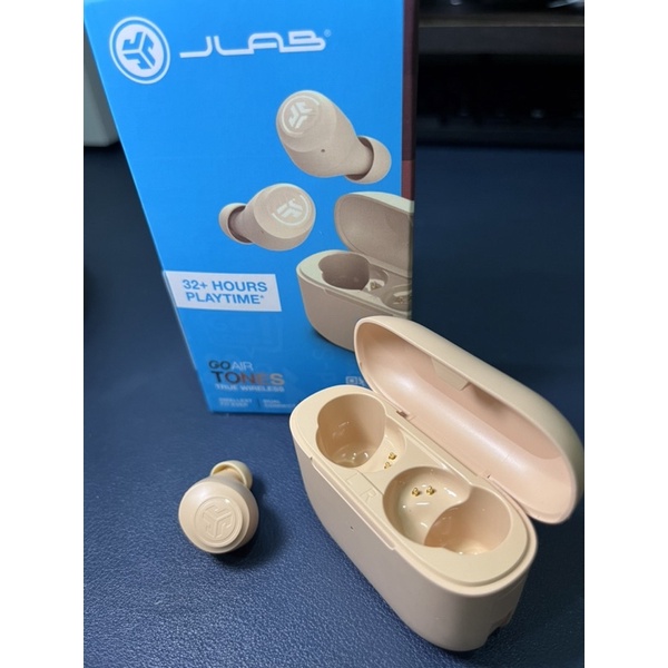 JLAB Go Air Tones 真無線藍芽耳機 香草拿鐵 剩左單耳 充電倉 僅用一個月可做備用充電倉 嚐鮮