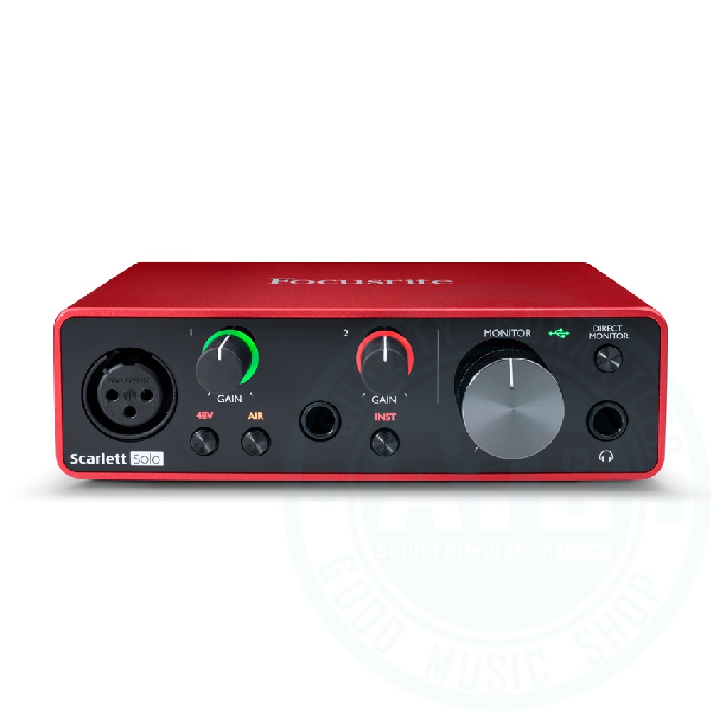 Focusrite /Scarlett Solo (第三代) 2in/2out USB-C錄音介面【ATB通伯樂器音響】