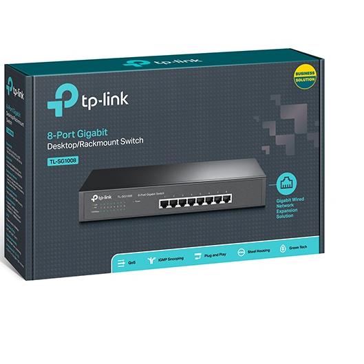 批發 C8QAA TP-LINK TL-SG1008 8 端口台式千兆位 / 背包安裝開關 46 銷售