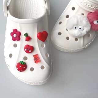 [迷人的裝飾]紅色系列（草莓/蕃茄/果凍熊）Crocs Jibbitz洞洞鞋可愛鞋扣首飾配件手工DIY材料手機殼花園鞋花