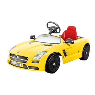 賓士 SLS AMG 兒童電動跑車-6V-熱情黃