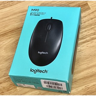 全新 Logitech 羅技 M90 有線滑鼠 USB 黑 全新