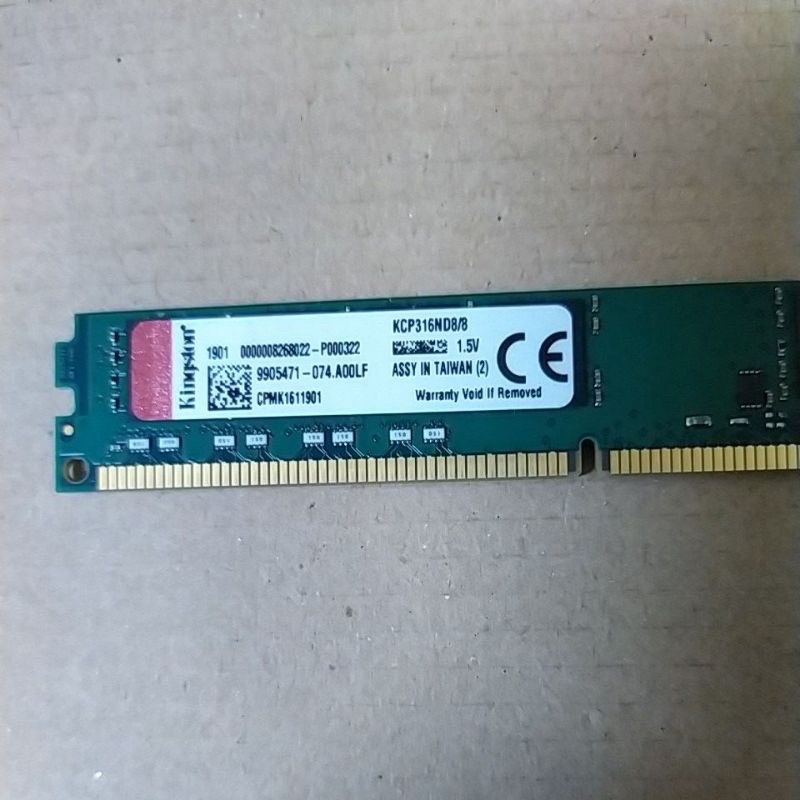 （二手）金士頓 ddr3 8g