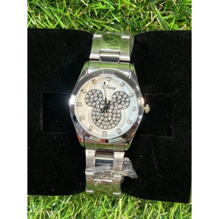 現貨 正版原廠授權 迪士尼Disney 天使星炫亮晶鑽腕錶-女錶 米奇 米妮 少女錶 水鑽 晶鑽 時尚錶 鋼帶錶 不鏽鋼