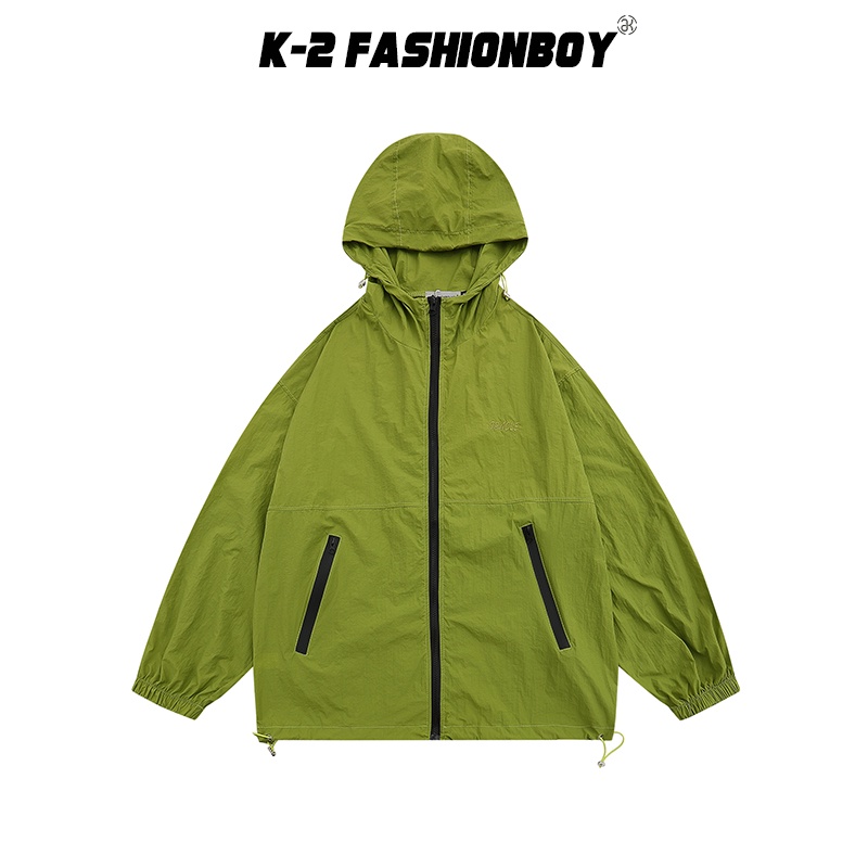 【K-2】機能性 防風 歐巴穿搭 基本 素面 外套 連帽外套