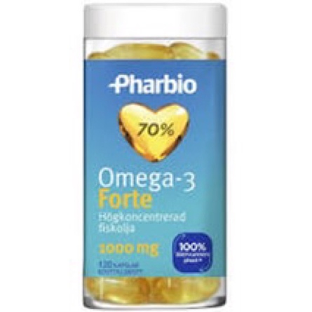 剛到貨瑞典高純度魚油Pharbio Omega-3 Forte