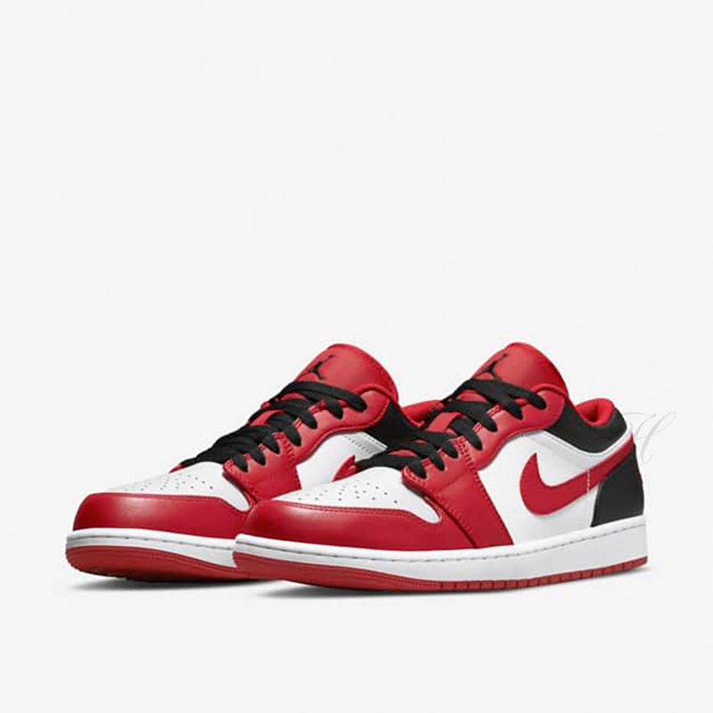 耐吉 Nike Air Jordan 1 Low AJ1 男鞋 紅白黑 經典低筒休閒鞋 芝加哥 553558-163