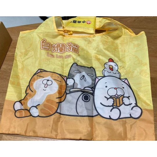 白爛貓摺疊購物袋(小北百貨)