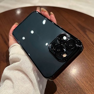 豪華方形表圈透明保護殼相容 iPhone 14 Pro max 矽膠 iPhone 13 Pro max 11 12 P