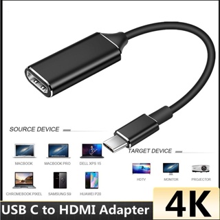 Usb C 轉 HDMI 適配器 4K 60Hz C 型 Thunderbolt 3 轉 HDMI 用於筆記本電腦 Mo