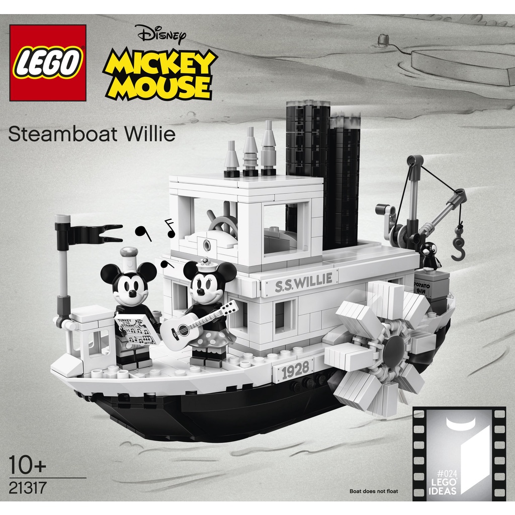 LEGO IDEAS 系列 21317 迪士尼 Disney 米奇汽船威利號 米老鼠蒸汽船 米奇 米妮