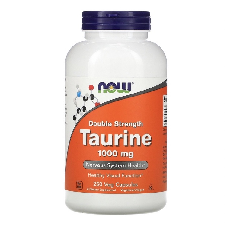 Now Foods 美國原裝 牛磺酸 Taurine 1000mg 250粒素食 免運代購