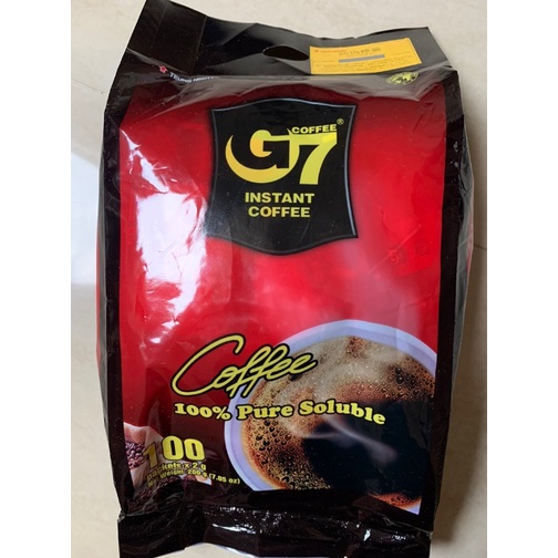 [台灣現貨]G7黑咖啡 100入 量販包 中原咖啡 越南咖啡 G7 純咖啡 無糖無奶 越南咖啡 即溶咖啡【Z157】咖啡