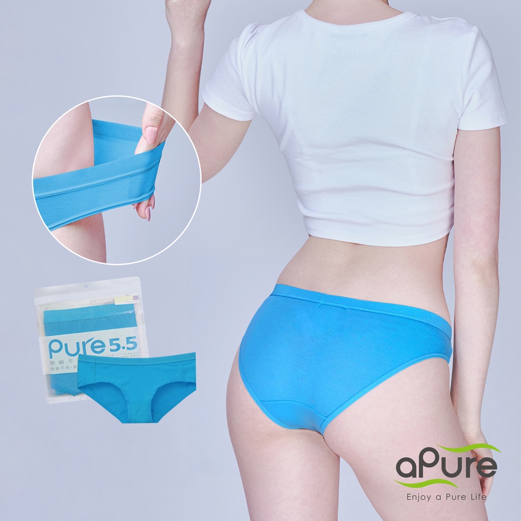 【aPure】[M號]Pure5.5-性感美臀低腰女三角褲-搖滾藍
