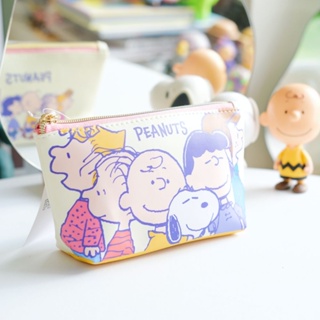 【史努比Snoopy】🇯🇵日本商品 史努比＆朋友們皮質收納包 化妝包 PEANUTS 日落小物 生日禮物