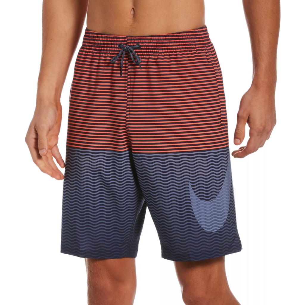 耐吉 Nike Swim Horizo n Stripe Vital 9" 排泳褲